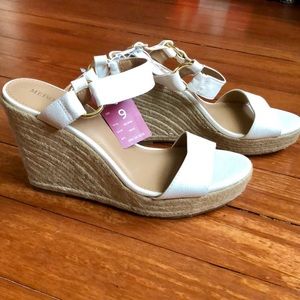 NWT white espadrilles